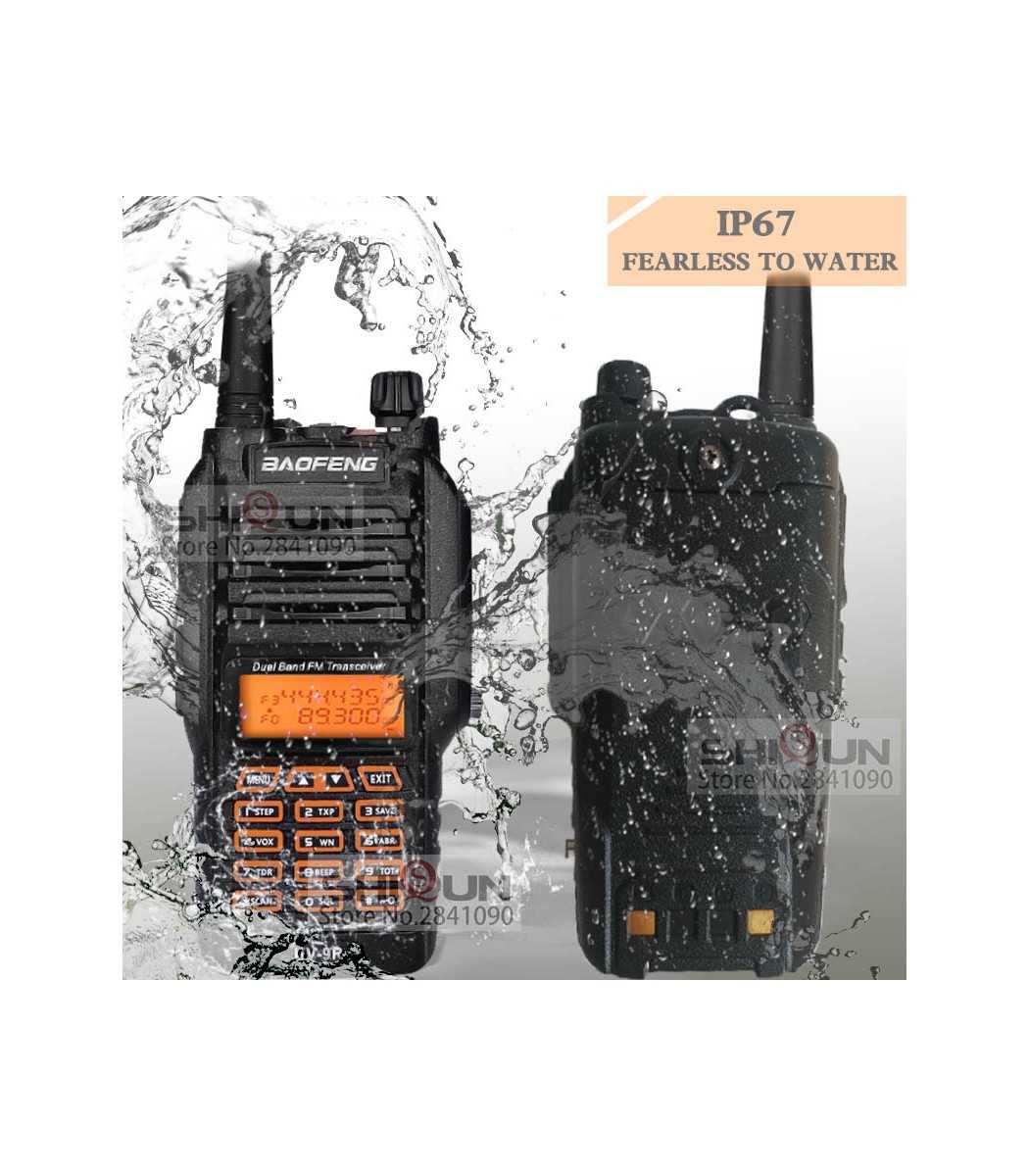 BAOFENG-UV-9R, Walkie Talkie IP67 Waterproof, Dual Band, 136-174 ...