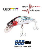 Twitching Fishing Lures Bait Light Buzzing Lure Fish USB Rechargeable