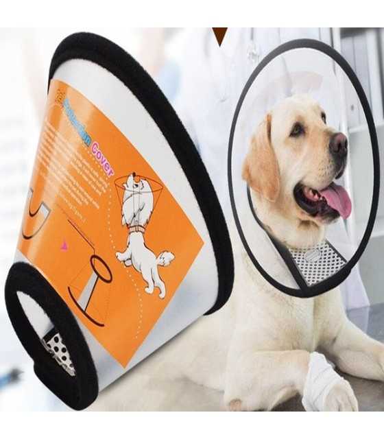 Anti Bite Pet Protective Collar Shower Dog Cat Wound Healing Protection Cover Cone Shape