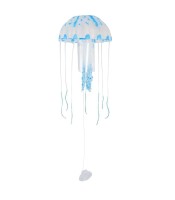 Jainsons JF-S075-1E Aquarium Glowing Artificial Silicon Jelly Fish, 20030-22