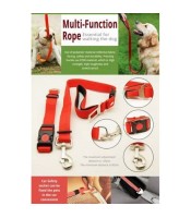 Pet Traction Pope Leash Multi-function Car Safety Traction Rope Dog Car Seat Belts- multi function rope