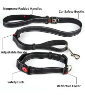 Pet Traction Pope Leash Multi-function Car Safety Traction Rope Dog Car Seat Belts- multi function rope