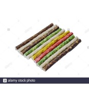 Munchy Sticks 5\\" 10 mm Assorted 10 pcs Crunchy Munchy green