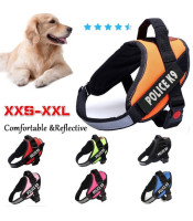 Comfortable POLICE-K9 Harness with Pet Training Vest, Reflective Patch POLICE K9 - XL