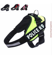 Comfortable POLICE-K9 Harness with Pet Training Vest, Reflective Patch POLICE K9 - XL