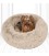Top Paw Fuzzy Donut Pet Bed