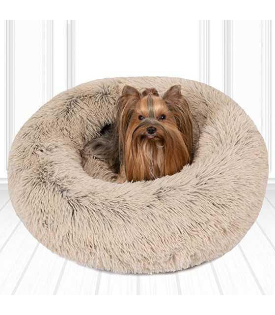Orthopedic Dog Bed Comfortable Donut Cuddler DOG BED Brown