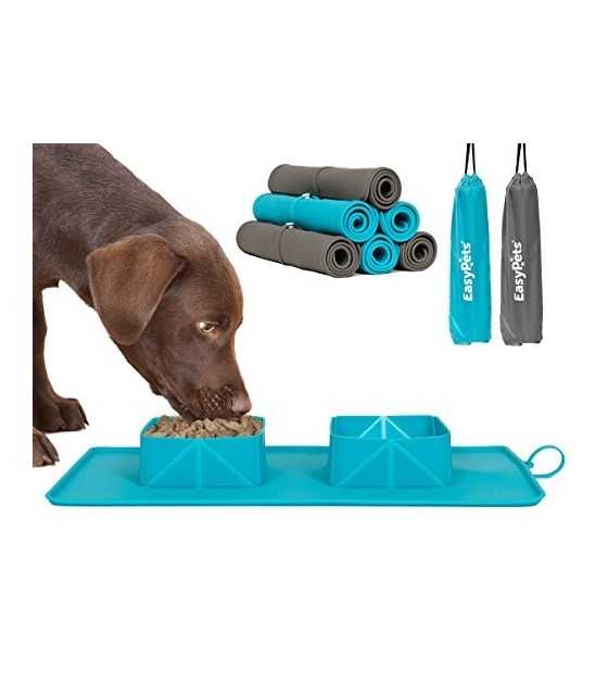The quickest and easiest way to feed your dog while out and about! Portable Pet Bowl