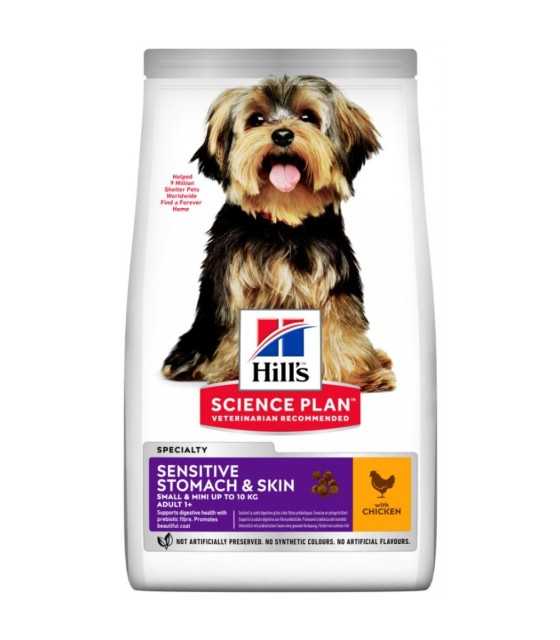 Hill's Science Plan Canine Adult Small & Mini Sensitive Stomach & Skin 1.5kg Sensitive small mini Chick1.5kg