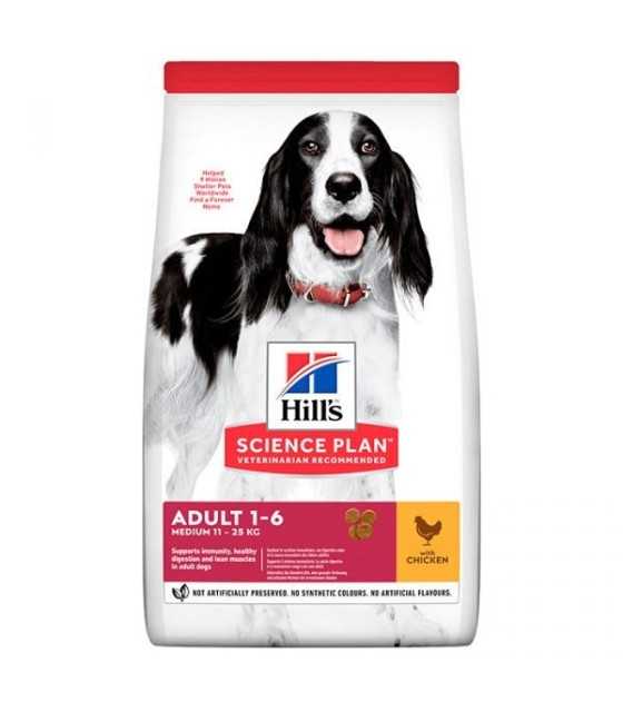 HILL'S SCIENCE PLAN ADULT MEDIUM WITH CHICKEN 14kg Adult Medium Chicken 14kg