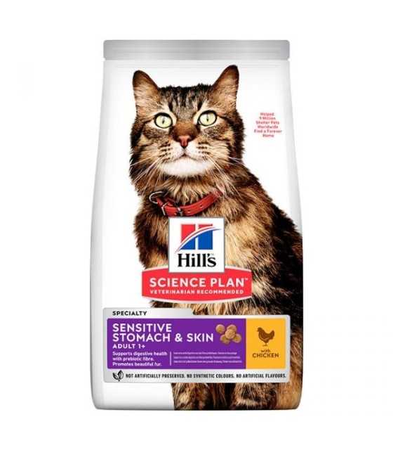 HILL'S SCIENCE PLAN ADULT SENSITIVE STOMACH & SKIN WITH CHICKEN 1.5kg Stomach&Skin Chick 1,5kg