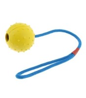 Peaks Rubber Ball on Rope Dog Toy TREAT BALL 1