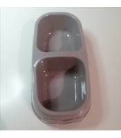 Pet Multicolor Plastic Double Basin Cat Bowl cat bowl