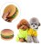 Pet Hamburger Chew Toys Hamburger Shaped Food Toy Squeaky Sound
